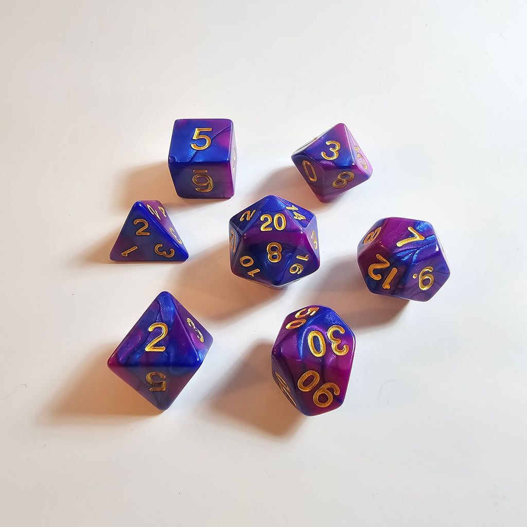 Set de dés en acrylique Arcane Bloom