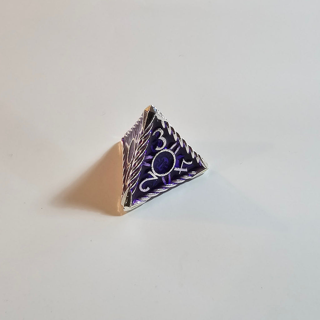 Astral Violet Solid Metal Dice Set