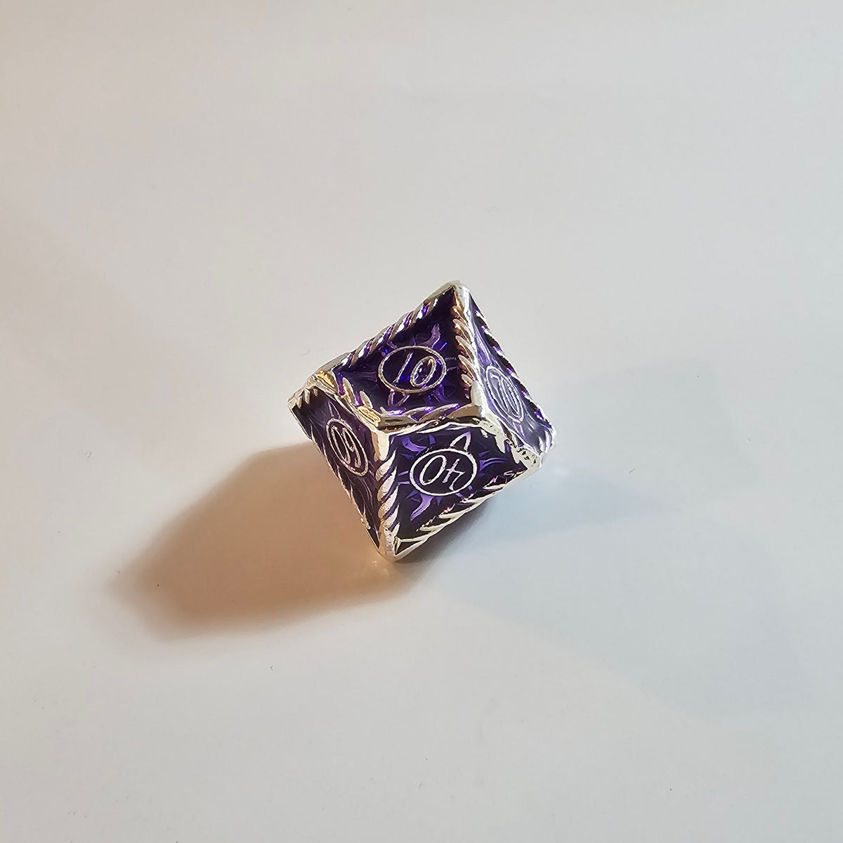 Astral Violet Solid Metal Dice Set