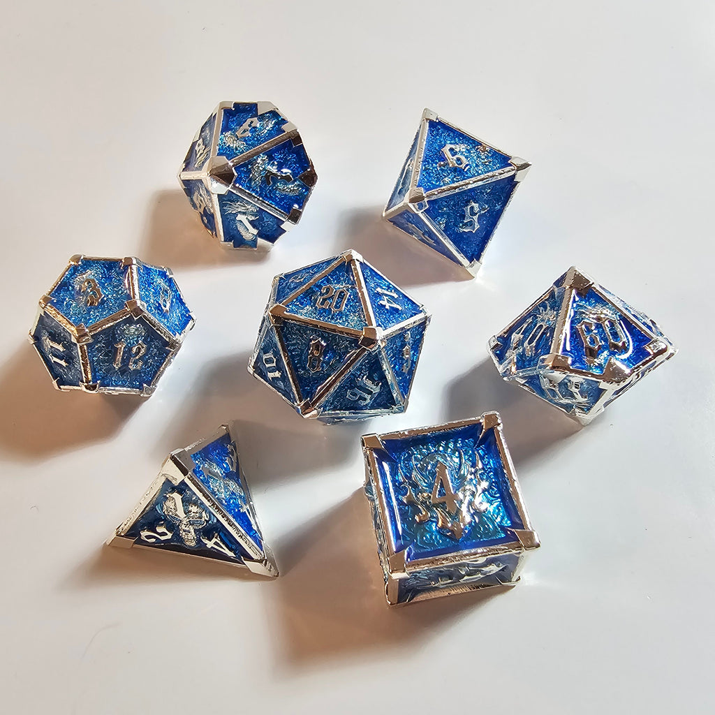 Set de dados de metal sólido Arcane Summoner