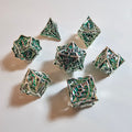 Leaf Hollow Metal Dice Set