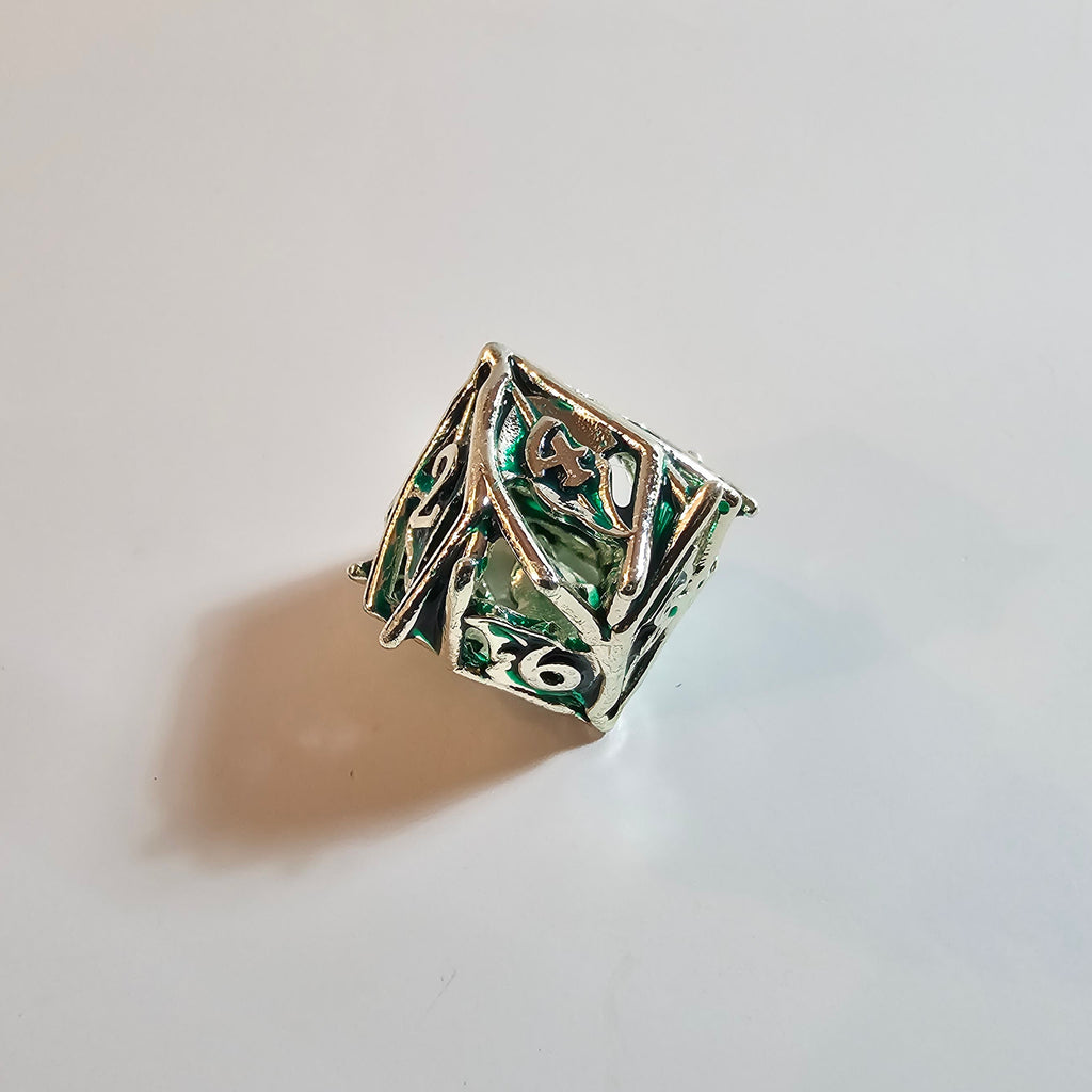 Leaf Hollow Metal Dice Set