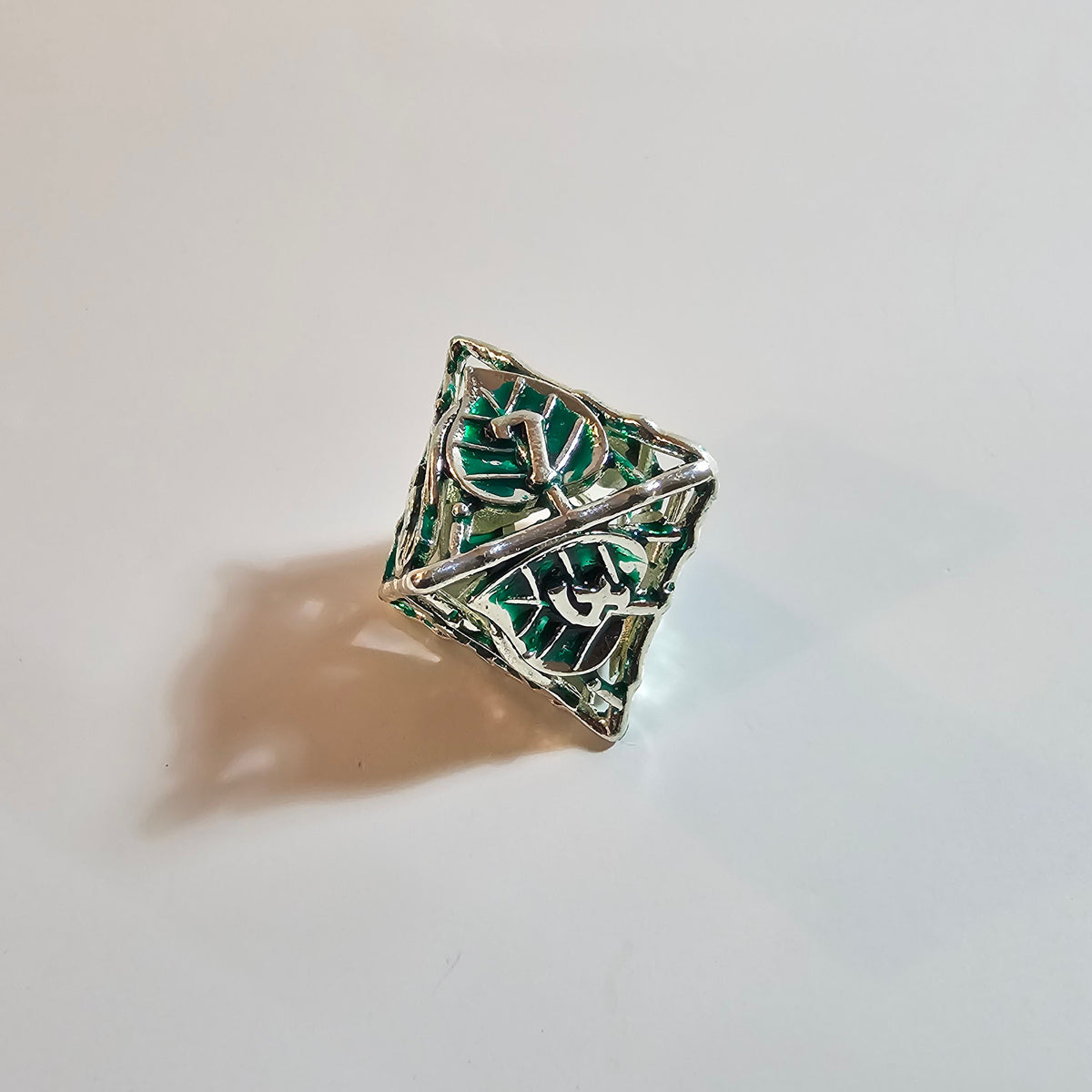 Leaf Hollow Metal Dice Set