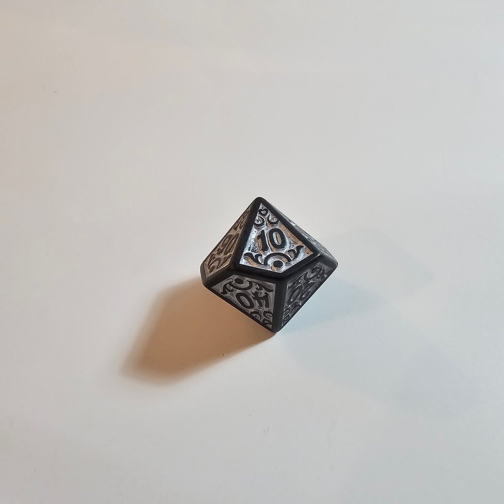 Set di dadi acrilici celtici bianchi