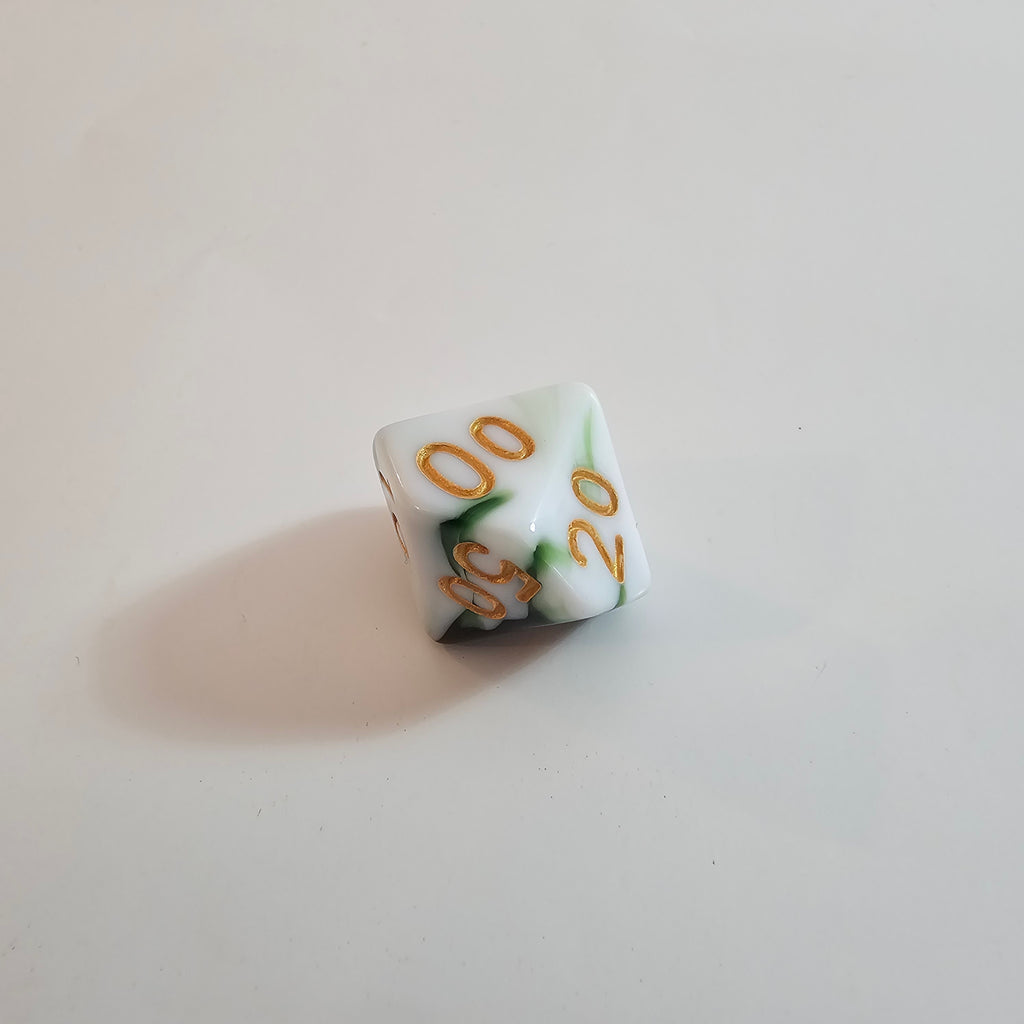 Set di dadi in acrilico Velo di Smeraldo