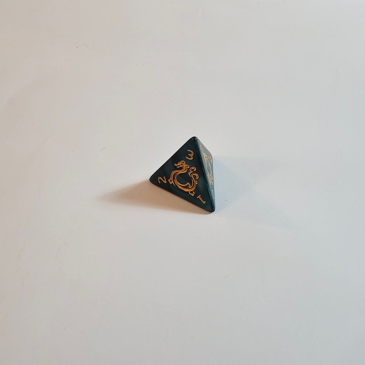 Set de dés en acrylique vert mystique
