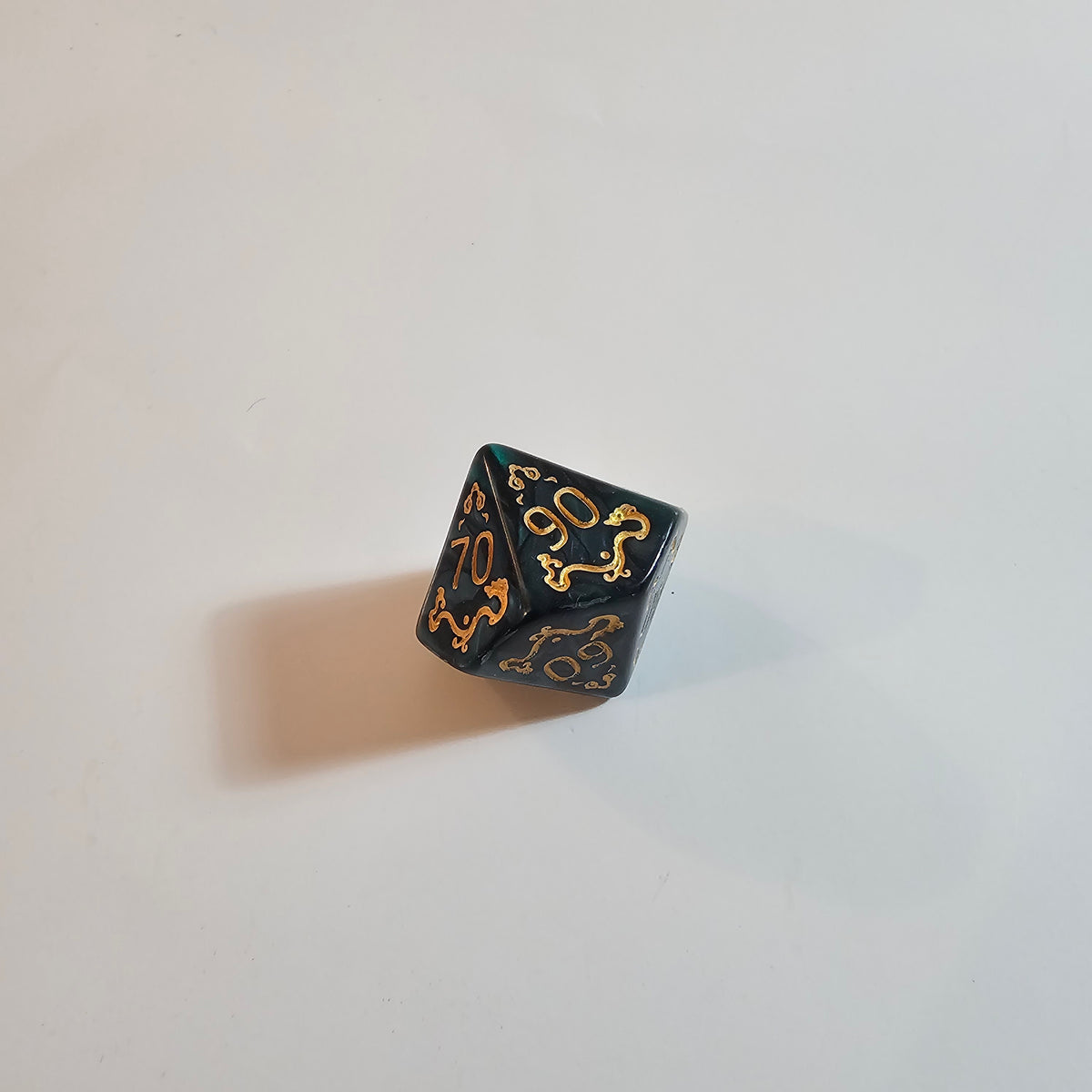 Set de dés en acrylique vert mystique