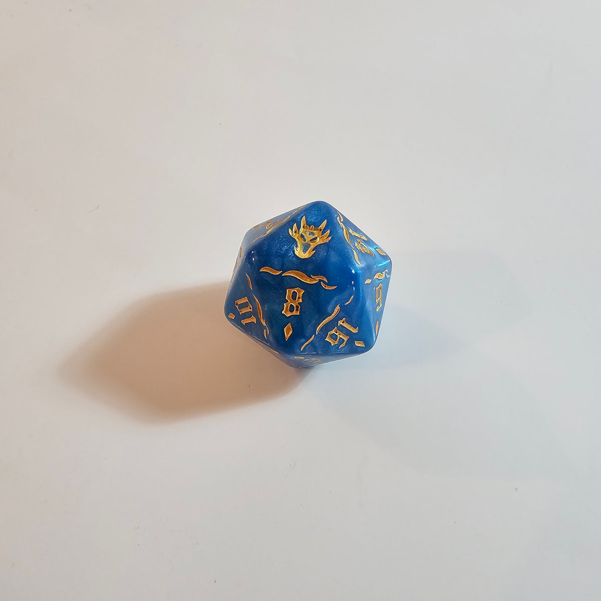 Blue Dragon Acrylic Dice Set