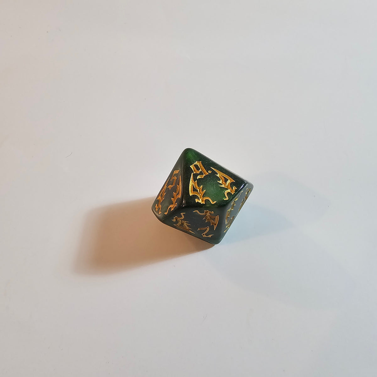 Grünes Drachen-Acrylwürfel-Set