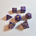 Purple Dragon Acrylic Dice Set