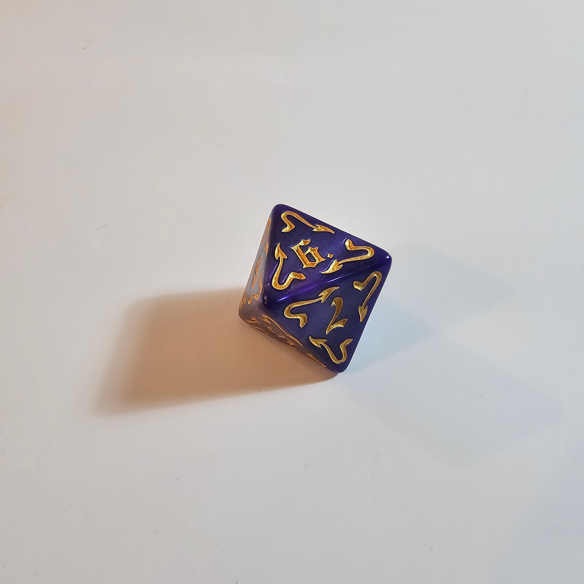 Purple Dragon Acrylic Dice Set