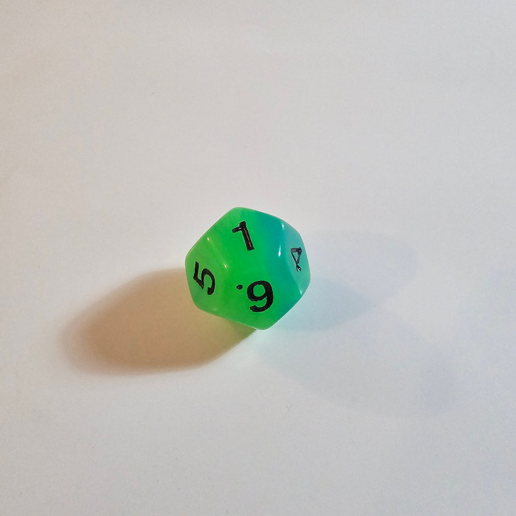 Alchemist Green Glow Acrylic Dice Set