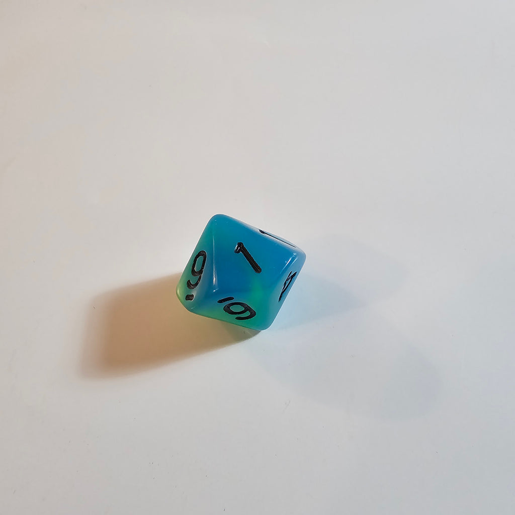 Alchemist Green Glow Acrylic Dice Set