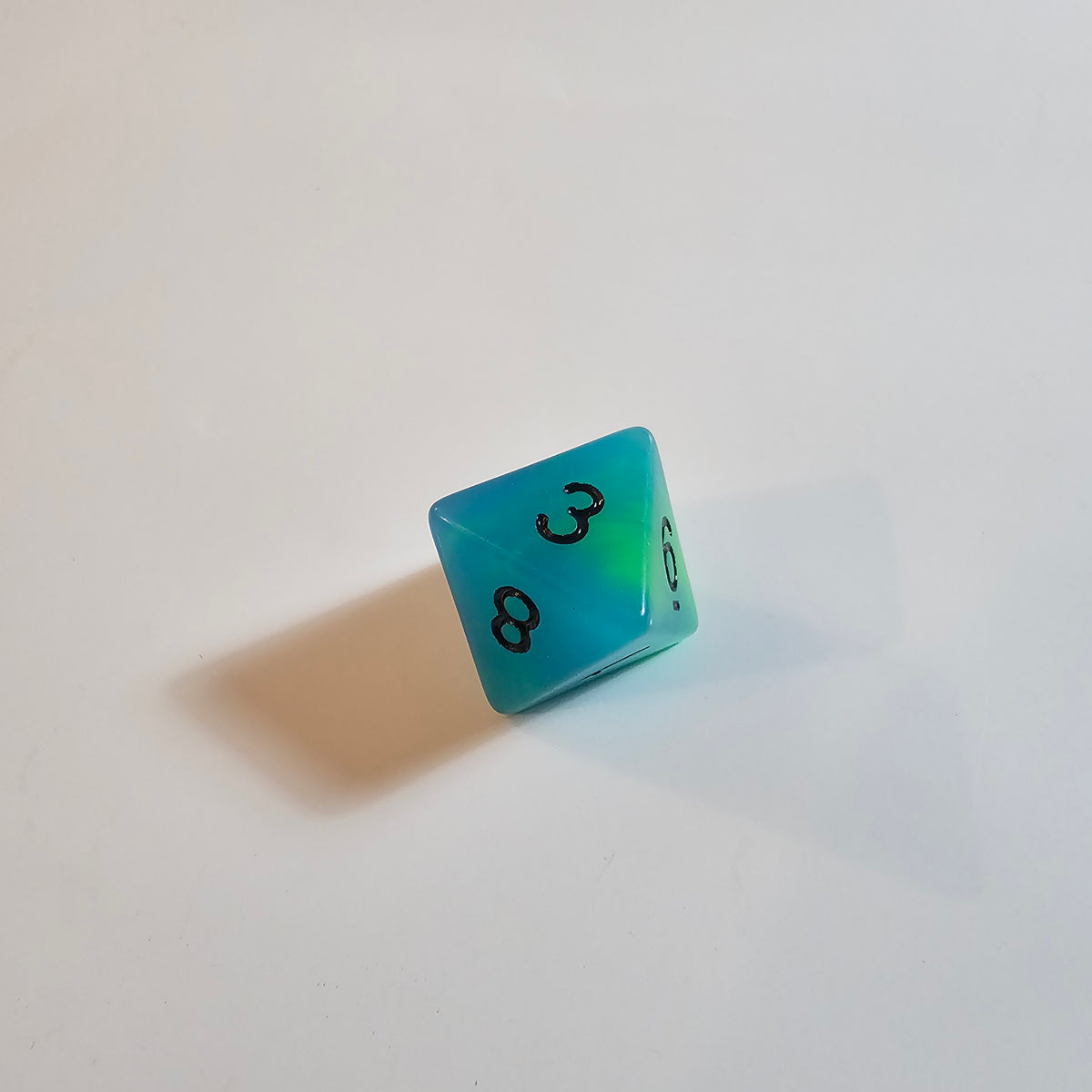 Alchemist Green Glow Acrylic Dice Set