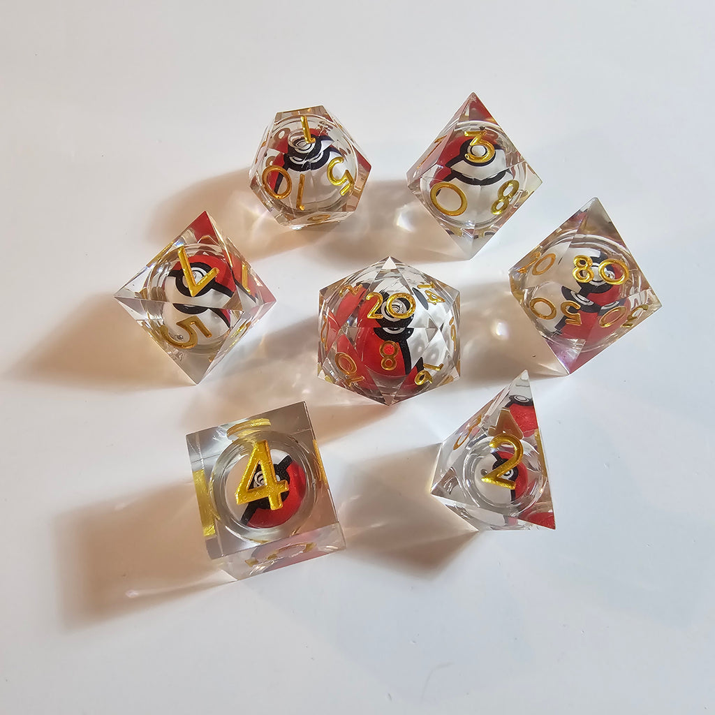 Gotcha Ball Liquid Core Resin Dice Set