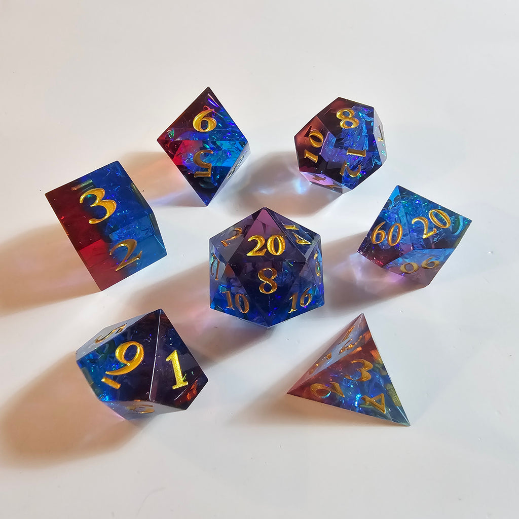 Set di dadi in resina Novashard Sharp Edge