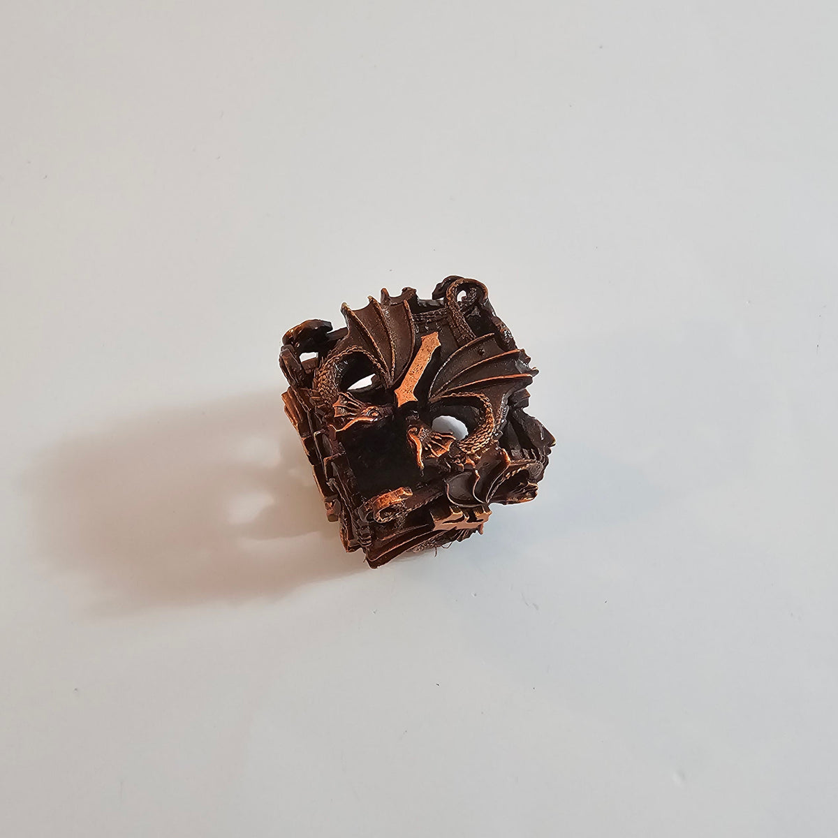 Set de dés en métal creux Copper Wing Dragons