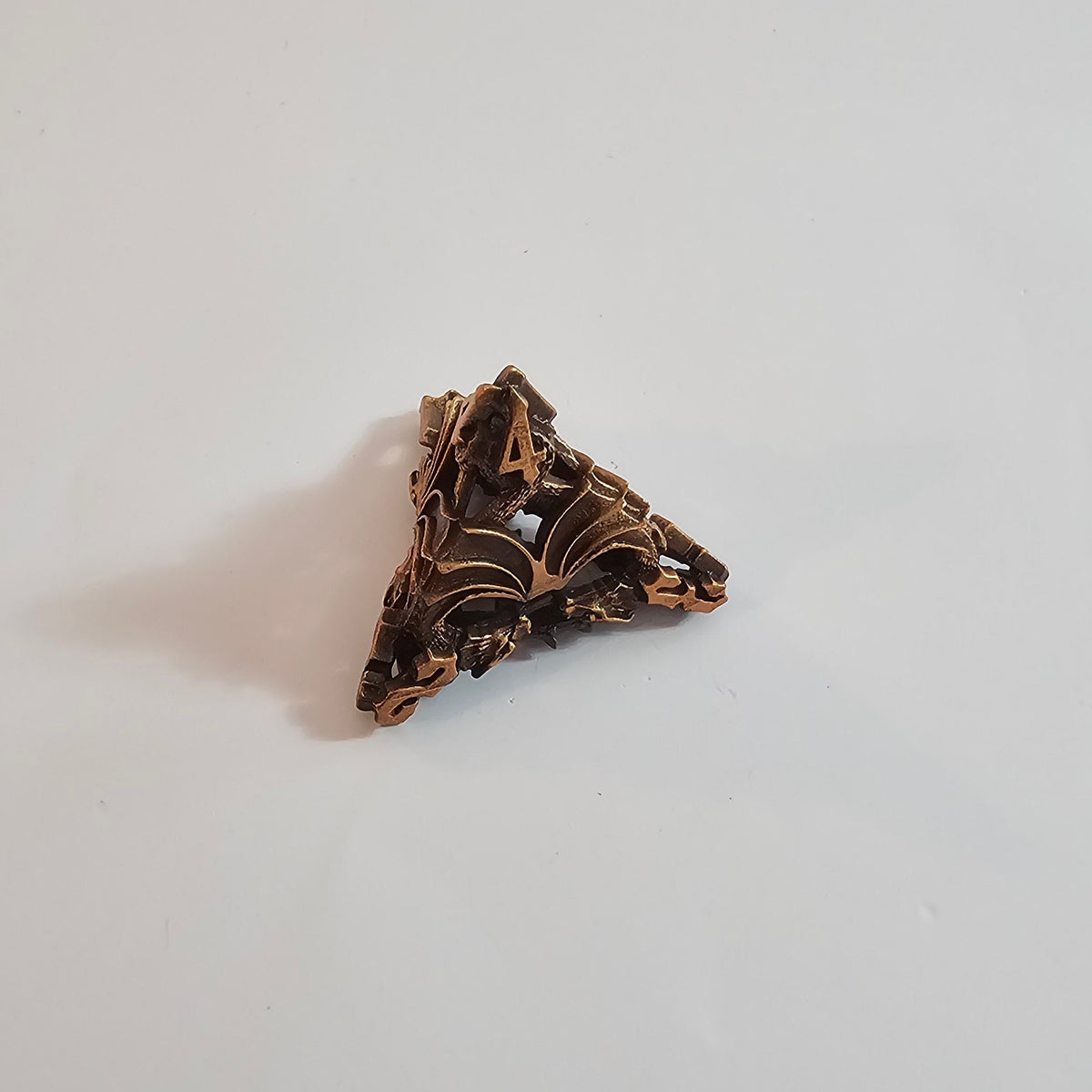Set de dés en métal creux Copper Wing Dragons