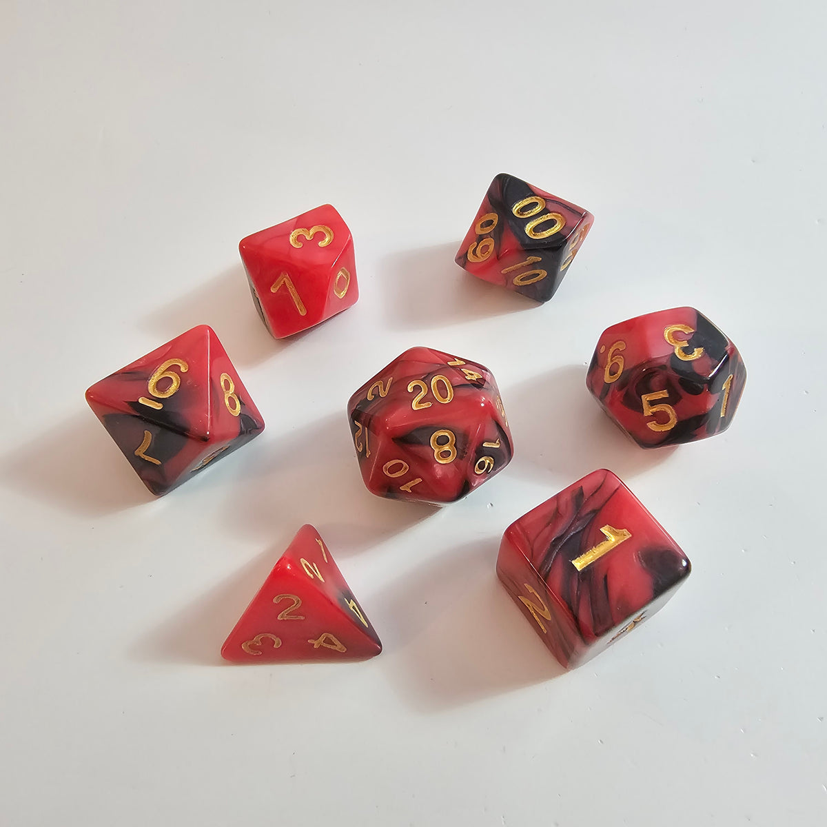 Wildfire Acrylic Dice Set