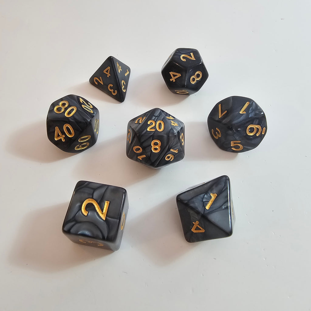 Set de dés en acrylique Nightstone
