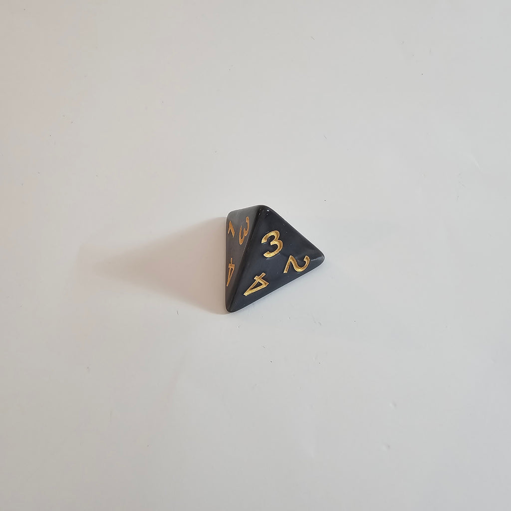 Set de dés en acrylique Nightstone