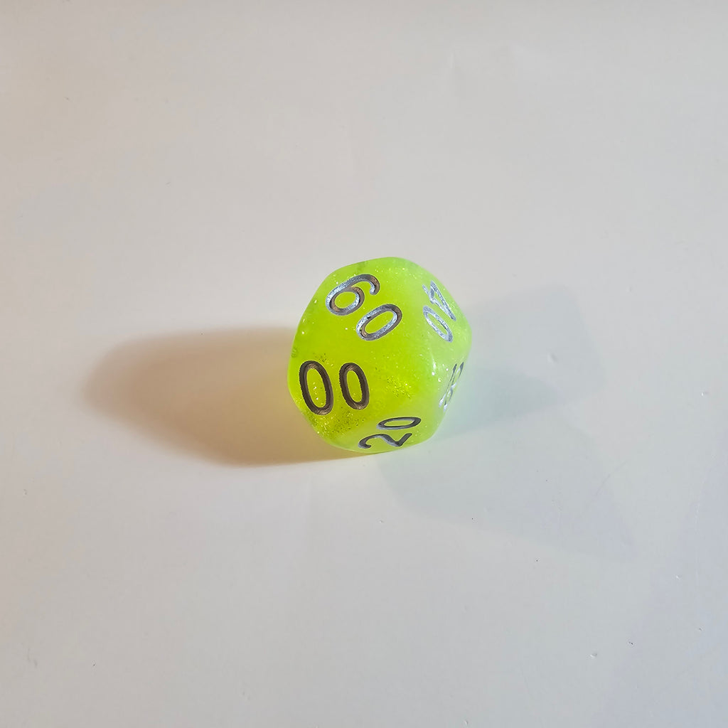 Sparkling Glowvine Acrylic Dice Set