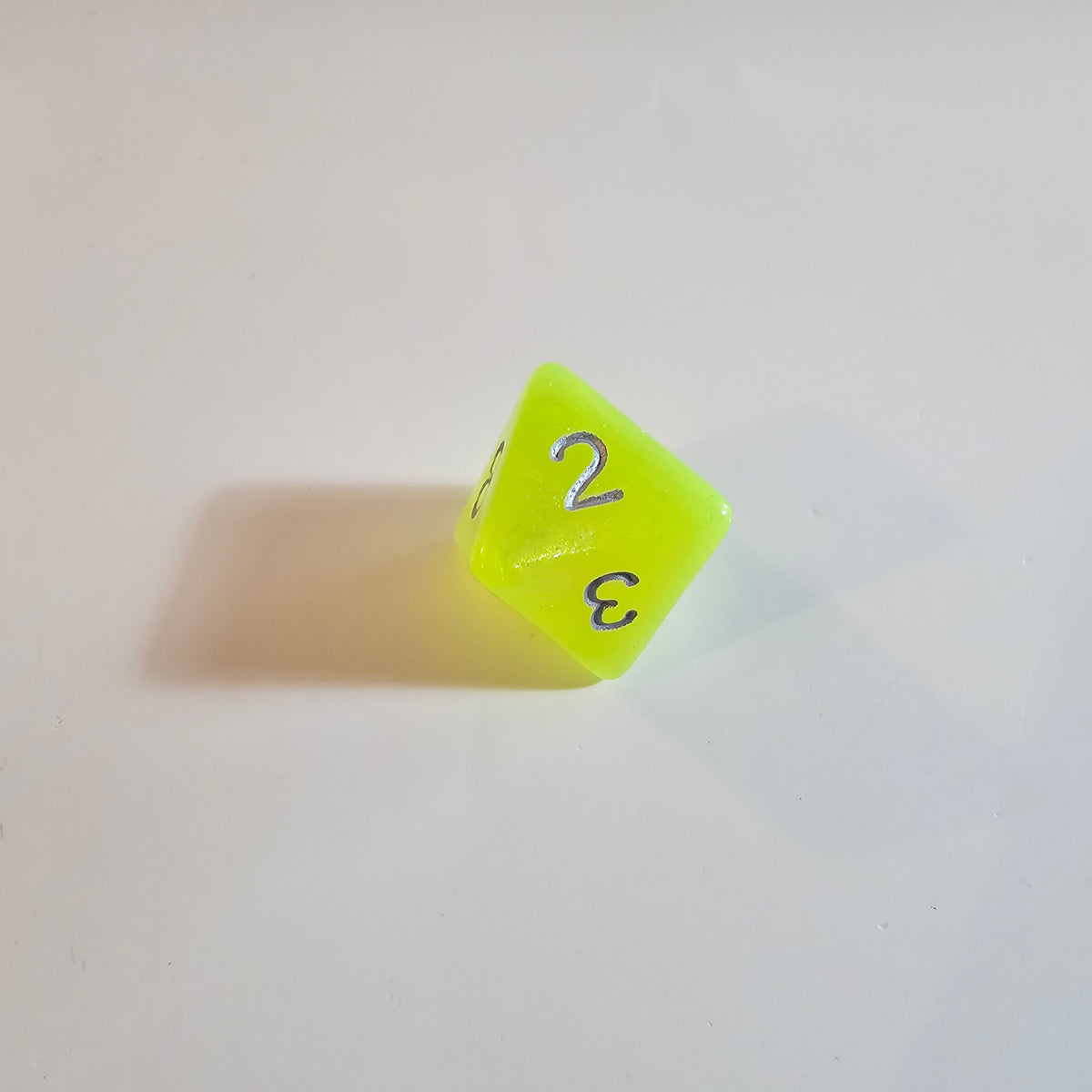 Sparkling Glowvine Acrylic Dice Set