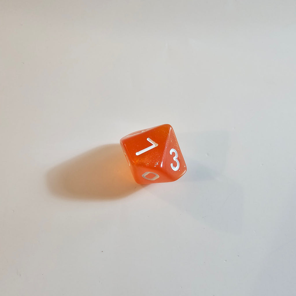 Orange Fizz Acrylic Dice Set