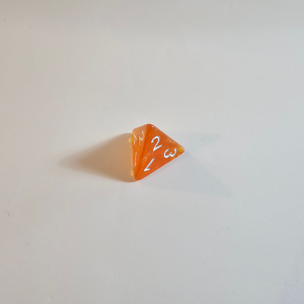 Orange Fizz Acrylic Dice Set