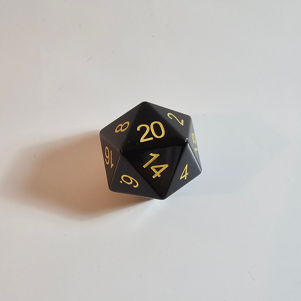 Obsidian Gemstone Dice Set