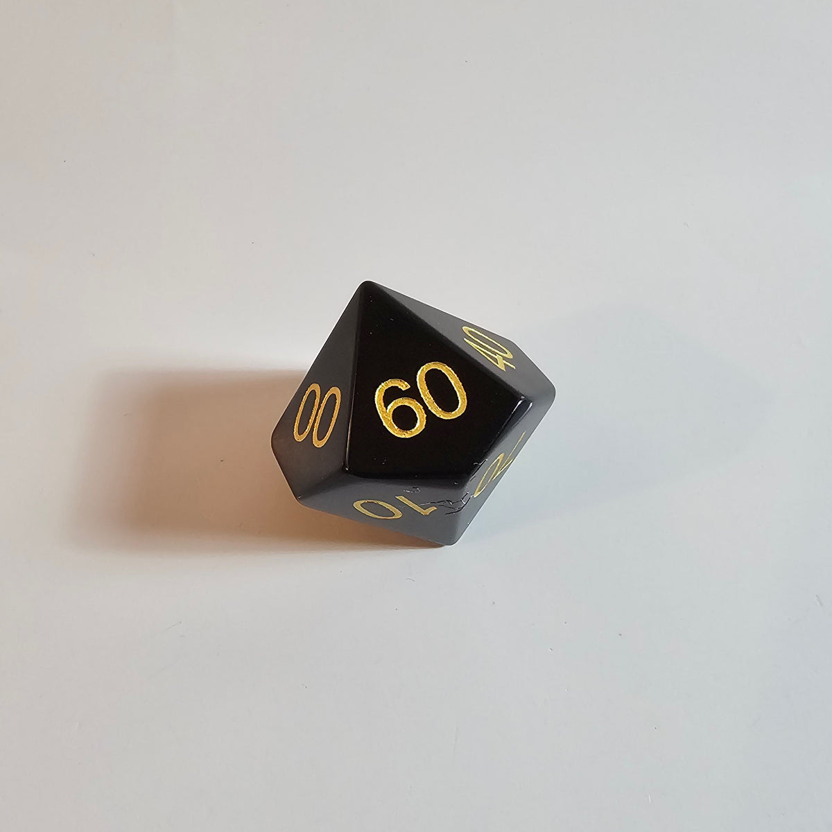 Obsidian Gemstone Dice Set