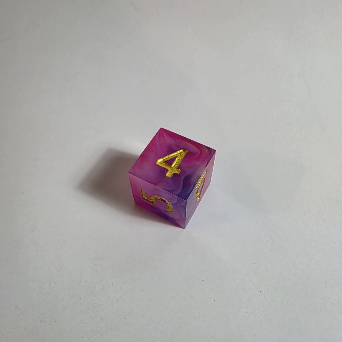 Candy Floss Cloud Sharp Edge Resin Dice Set