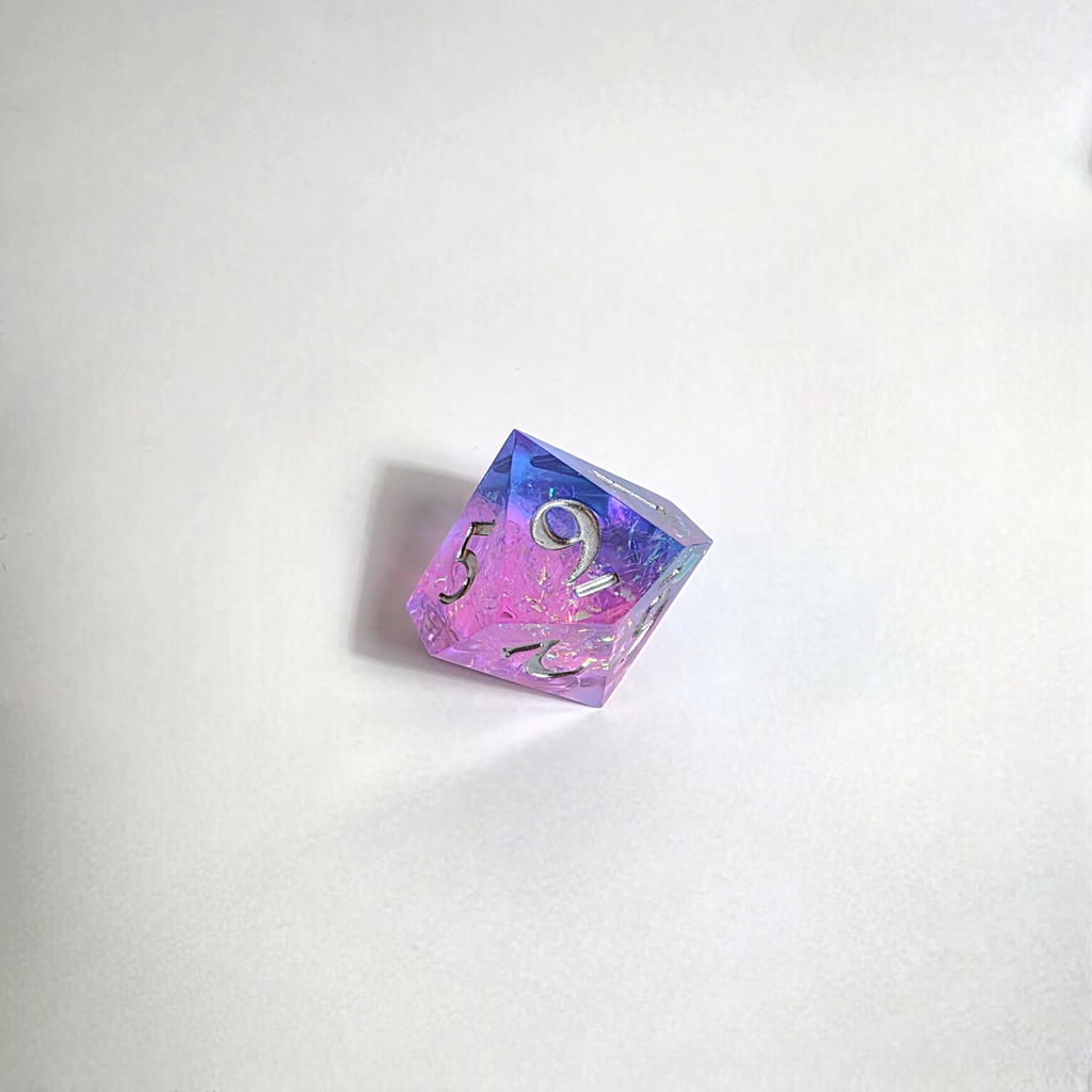 Sunset Sea Sharp Edge Resin Dice Set