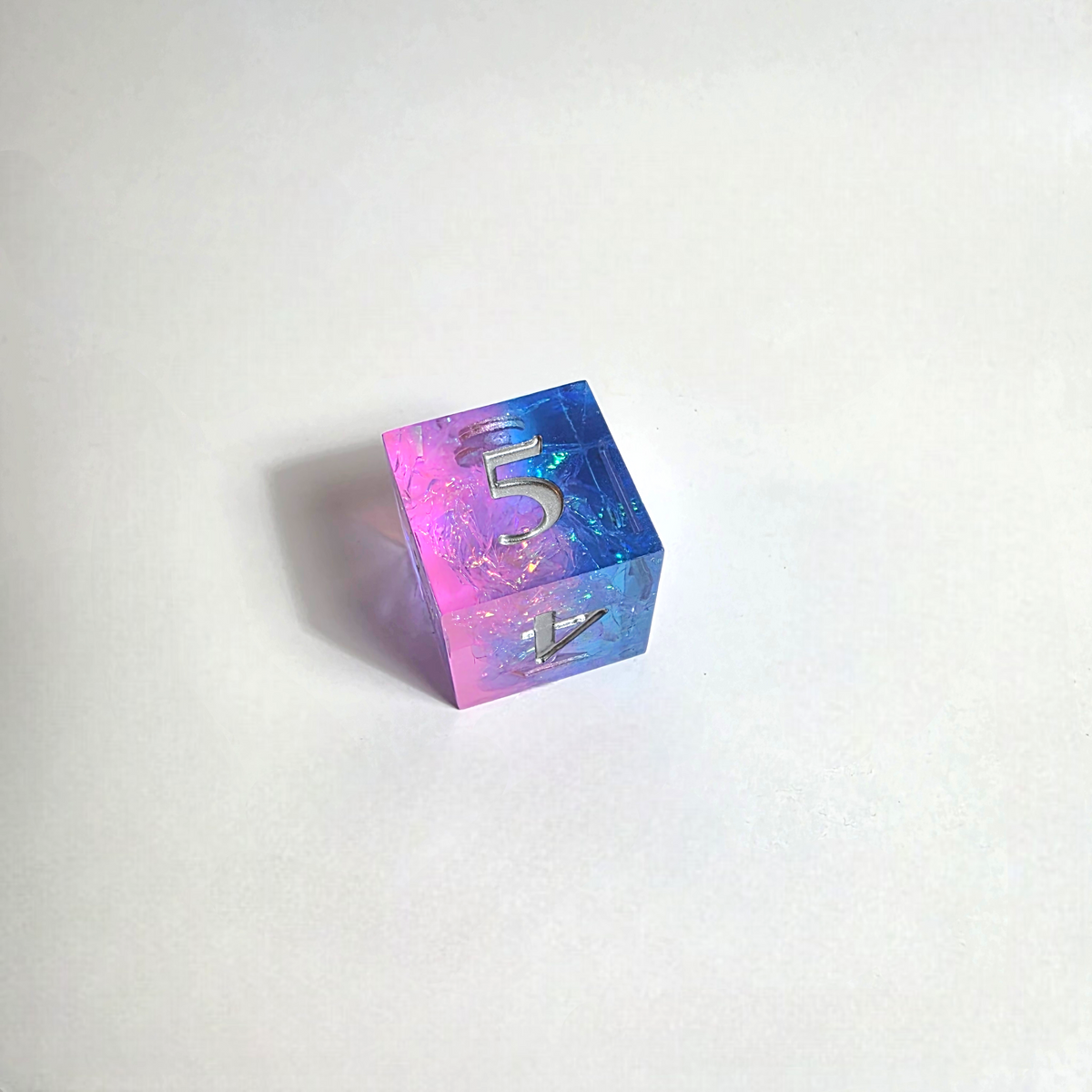 Sunset Sea Sharp Edge Resin Dice Set