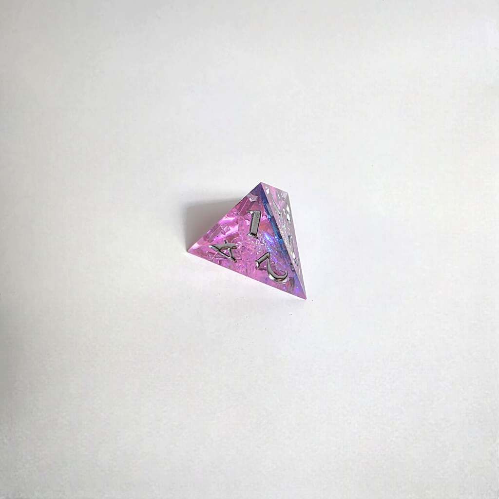 Sunset Sea Sharp Edge Resin Dice Set