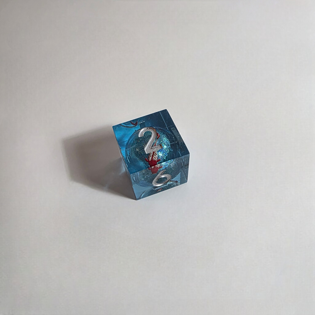 Koi Fish Handmade Resin Dice Set
