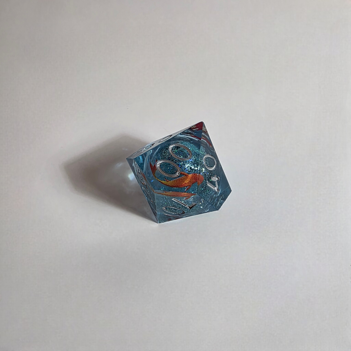 Koi Fish Handmade Resin Dice Set