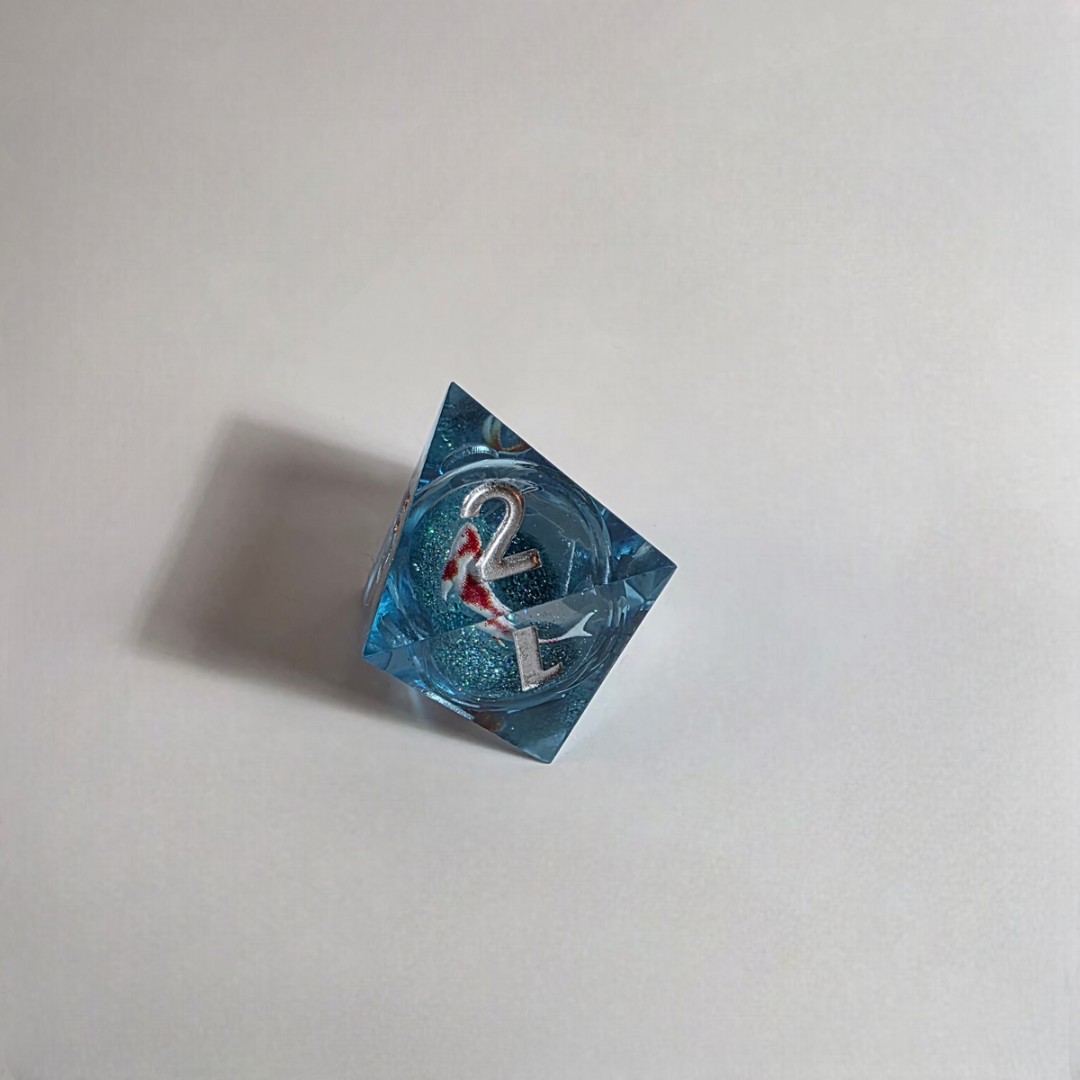 Koi Fish Handmade Resin Dice Set
