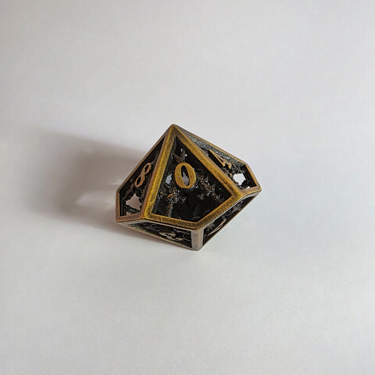 Cross Guard Hollow Metal Dice Set