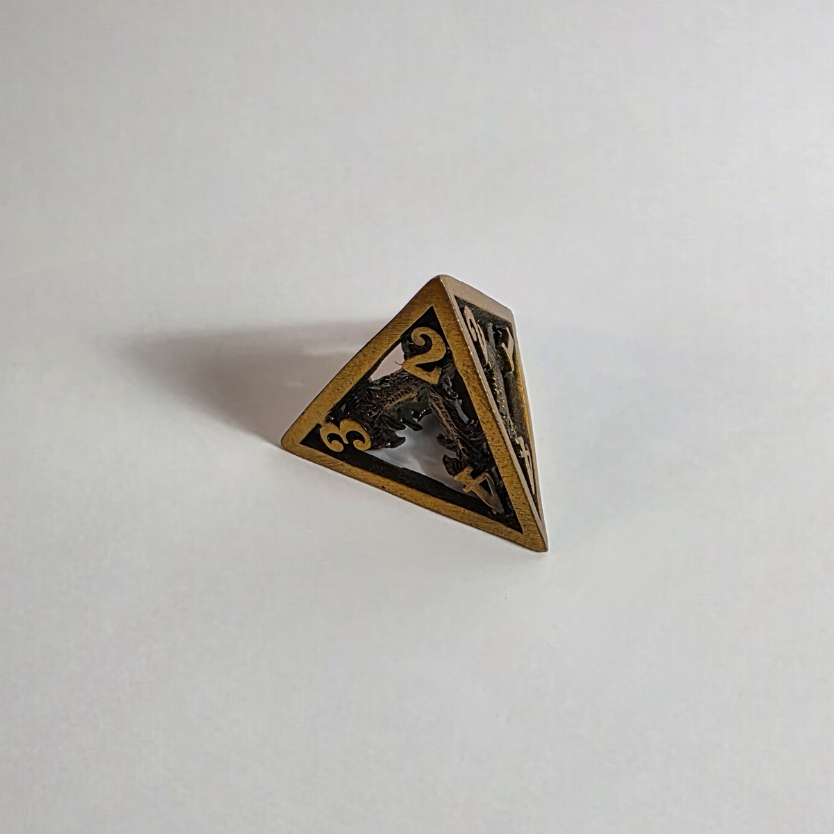 Cross Guard Hollow Metal Dice Set