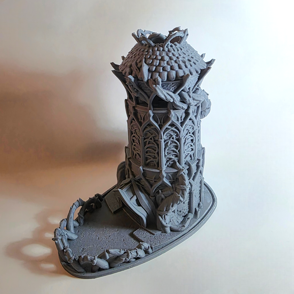 Grey Druid Dice Tower