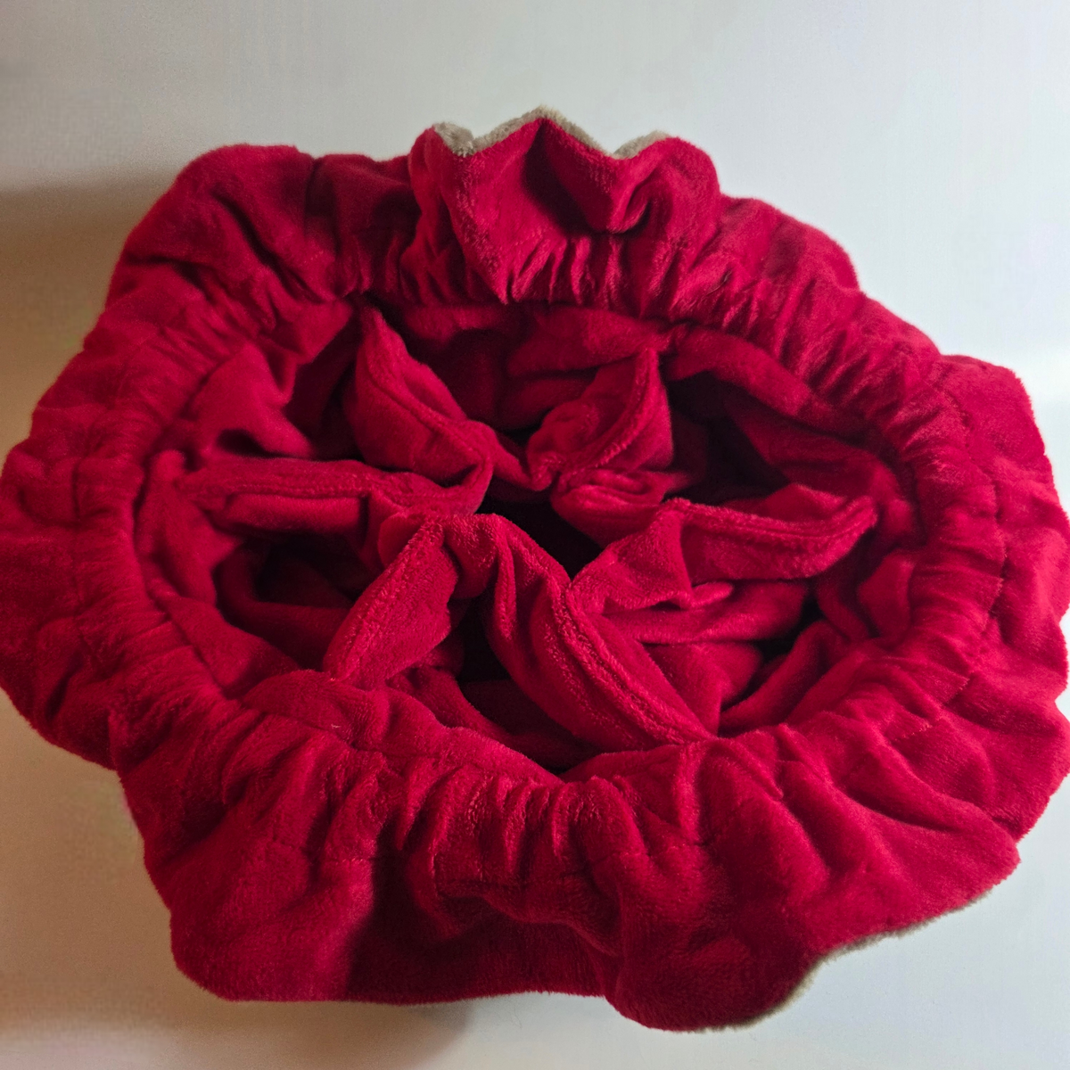 Brown Plush Dice Bag