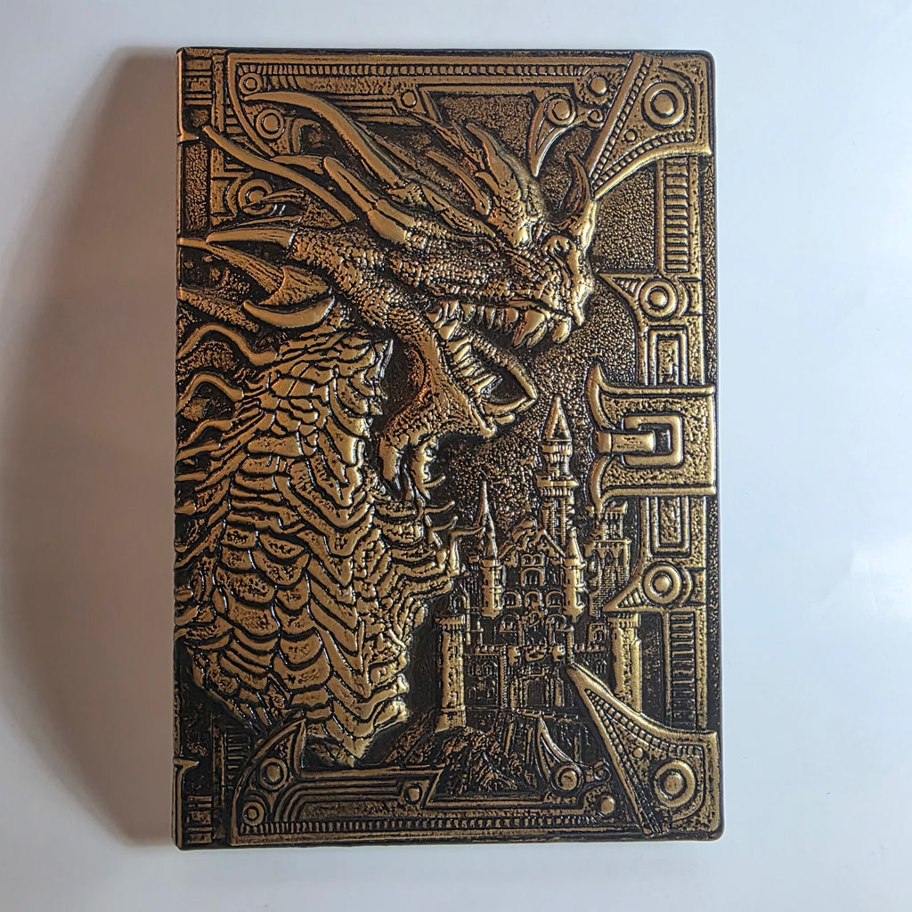 Cuaderno de dragón de latón