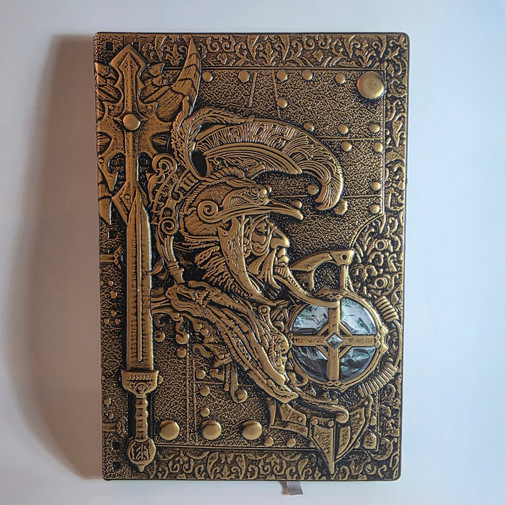 Carnet Don Quichotte en laiton