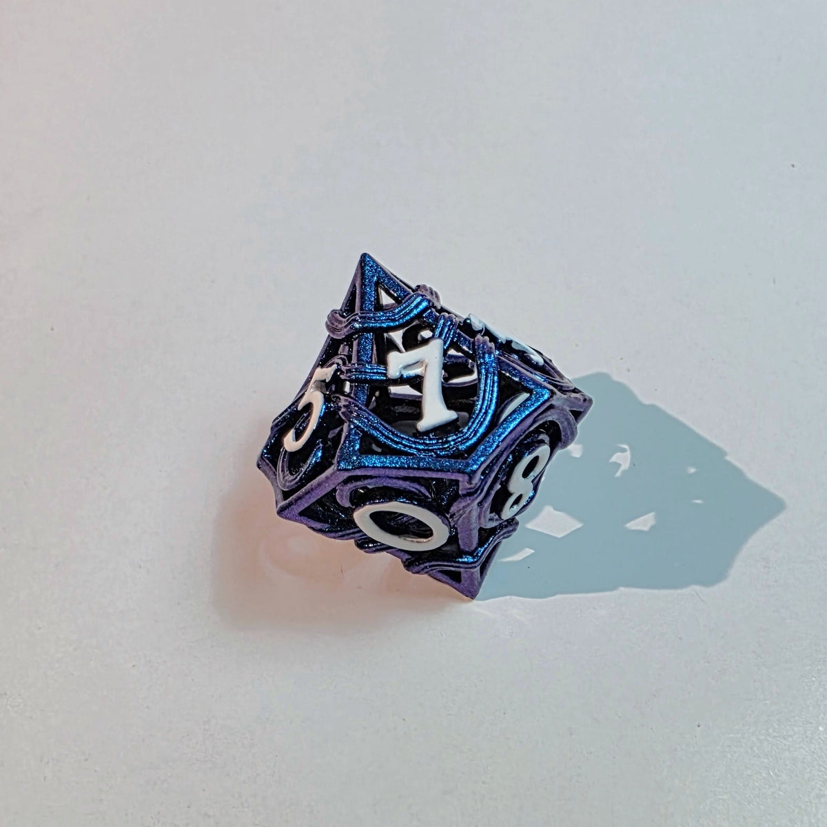 Blaues Elementar-Hohlmetall-Würfelset