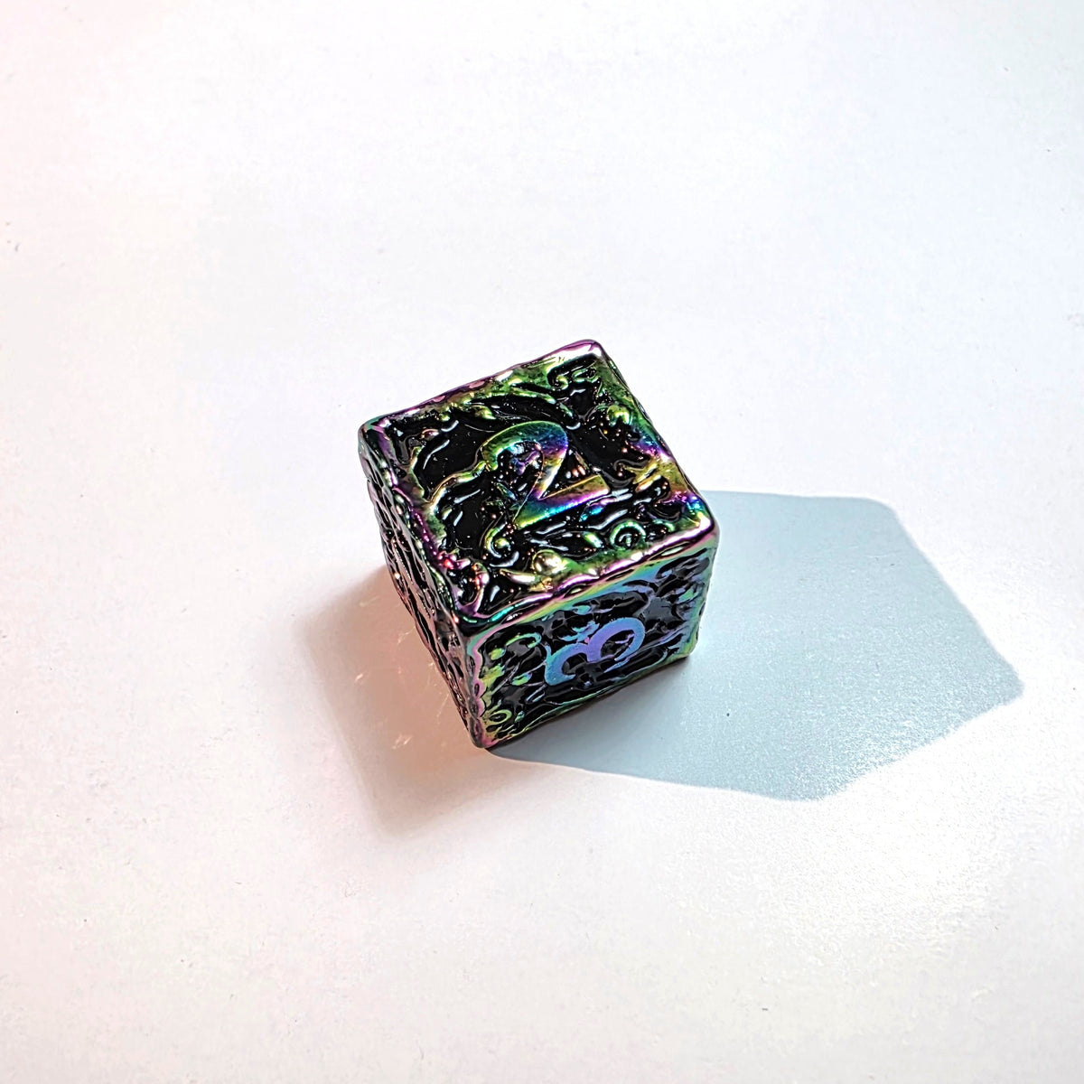 Set de dados de metal sólido Ruina Cromática