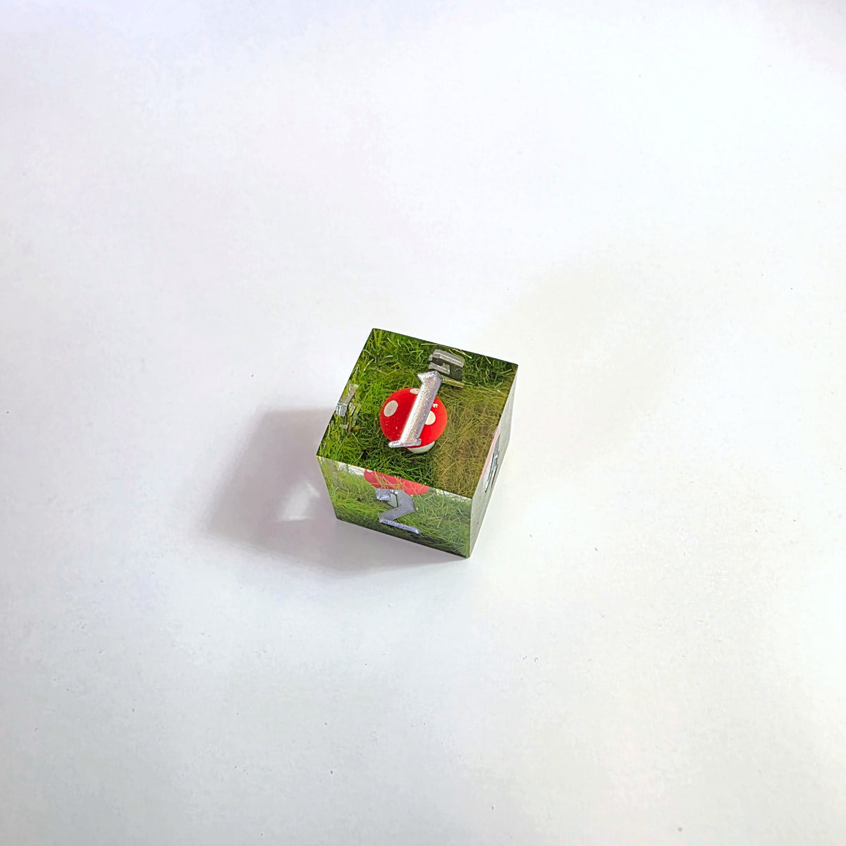 Ensemble de dés en résine faits main Champignon rouge