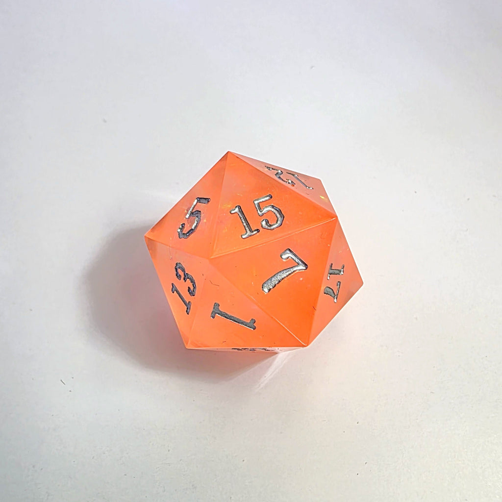 Ensemble de dés en résine à bords tranchants Peachy Dream