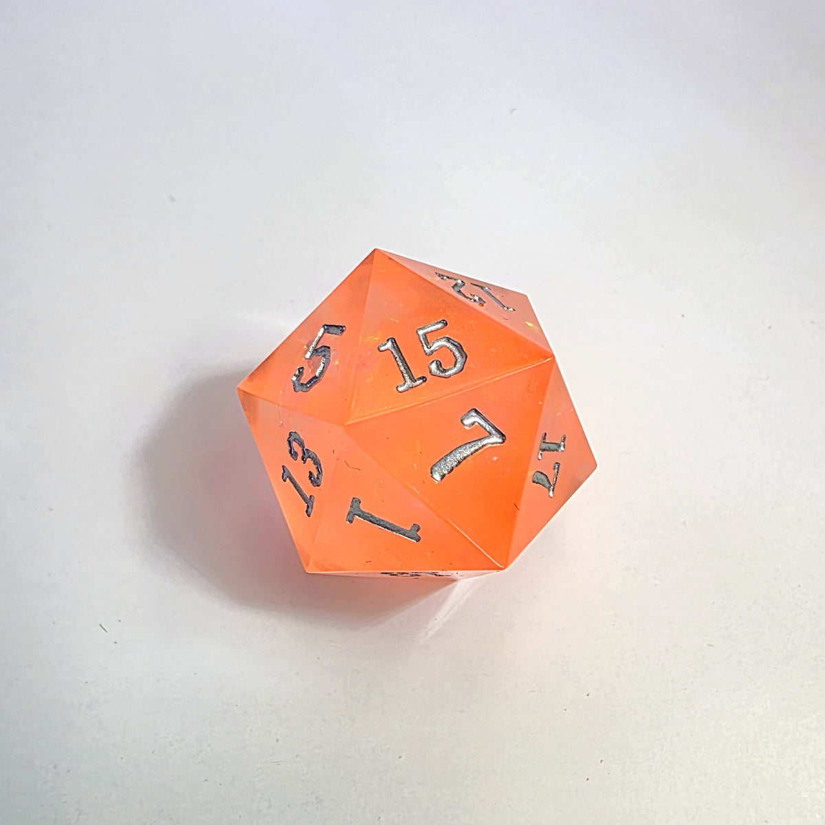 Peachy Dream Sharp Edge Resin Dice Set