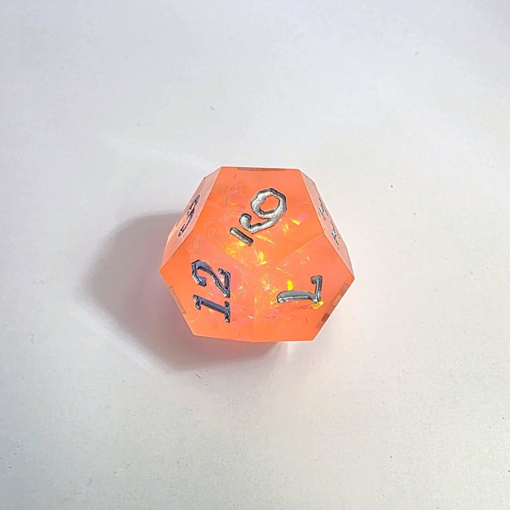 Ensemble de dés en résine à bords tranchants Peachy Dream
